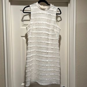 JCrew white lace dress - size 8